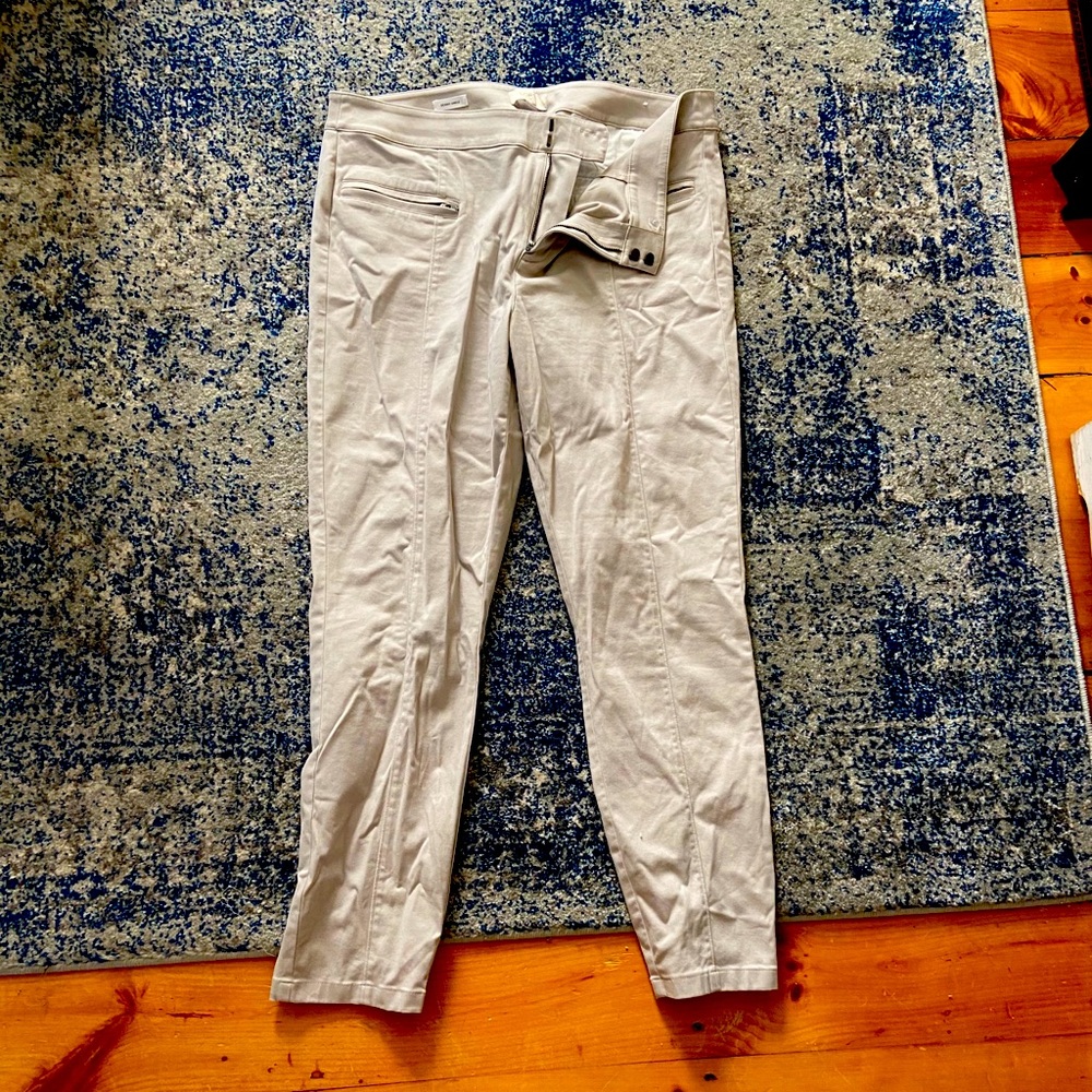 Loft skinny ankle khakis